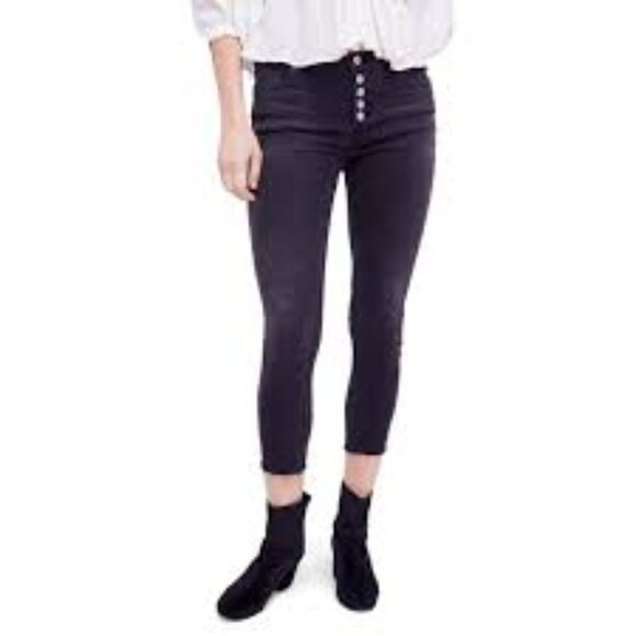 Free People Denim - Free People Black Skinny Jeans